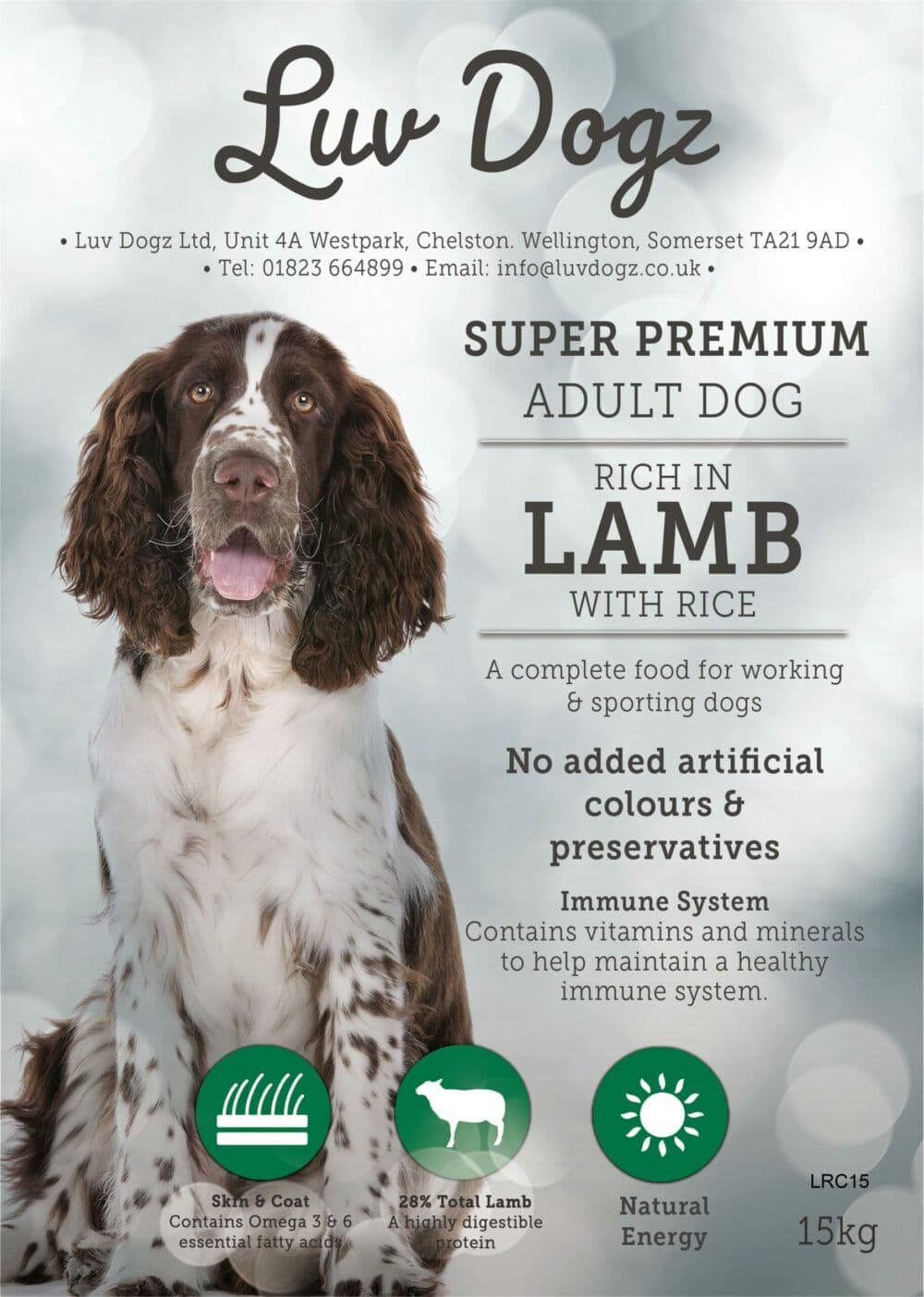 Mega Pet Super Premium Adult Working Dog Lamb & Rice (15kg)