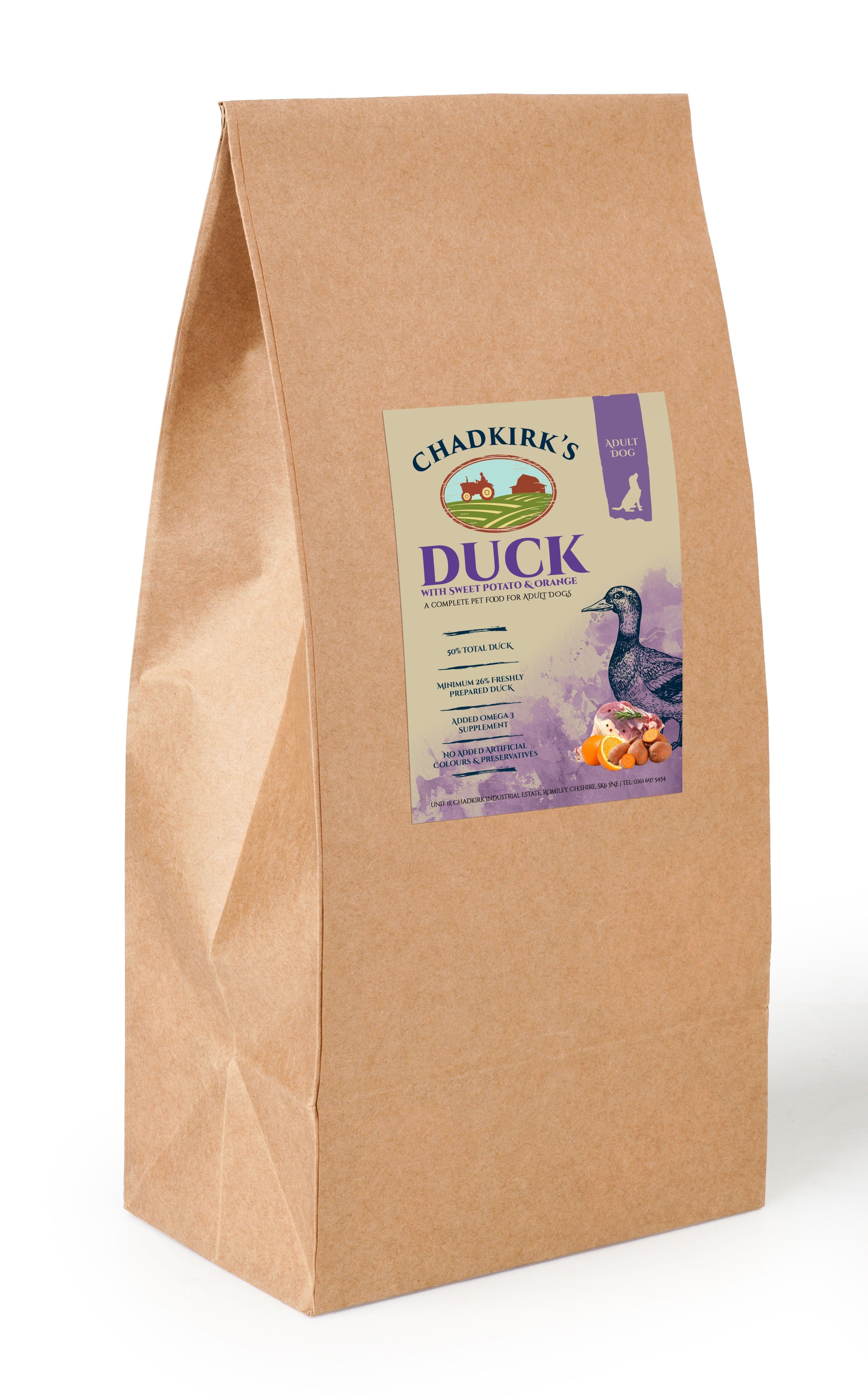 Mega Pet Adult Working Dog Grain Free Duck, Sweet Potato & Orange (15kg)
