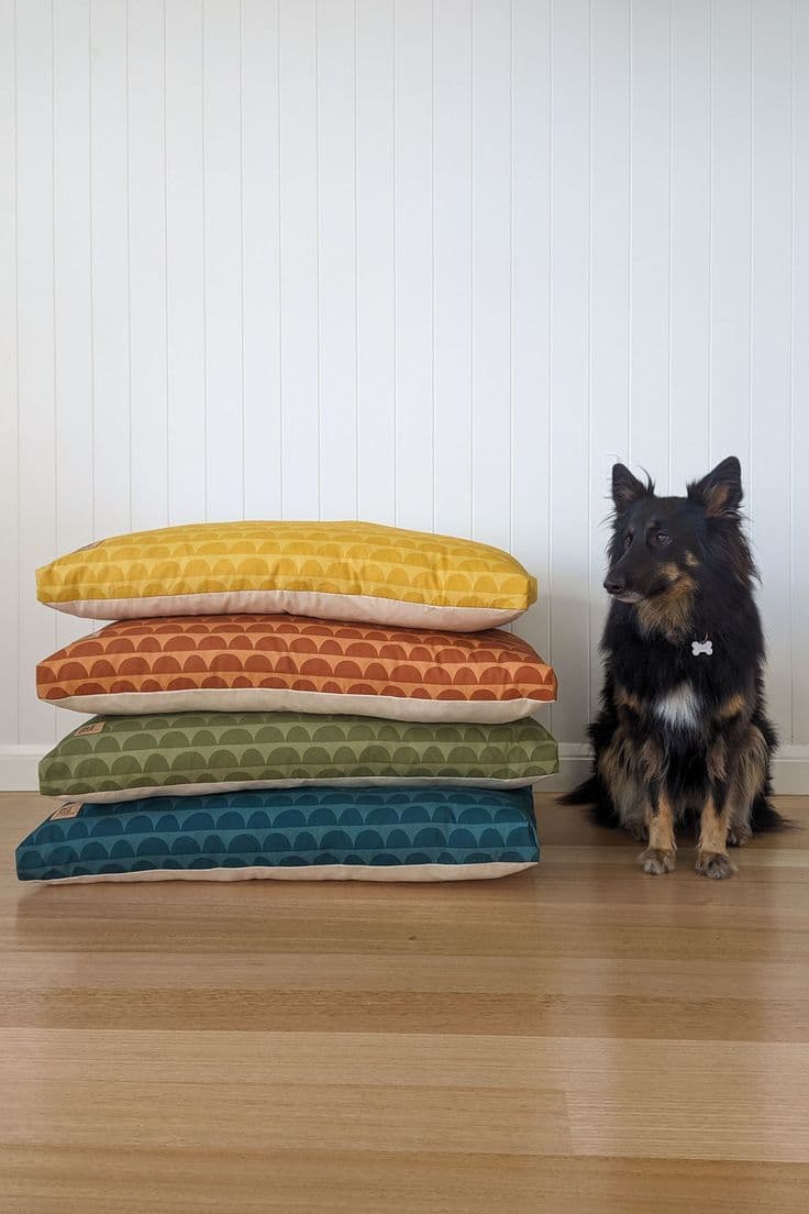 Printed Cushion Dog Bed (Large)