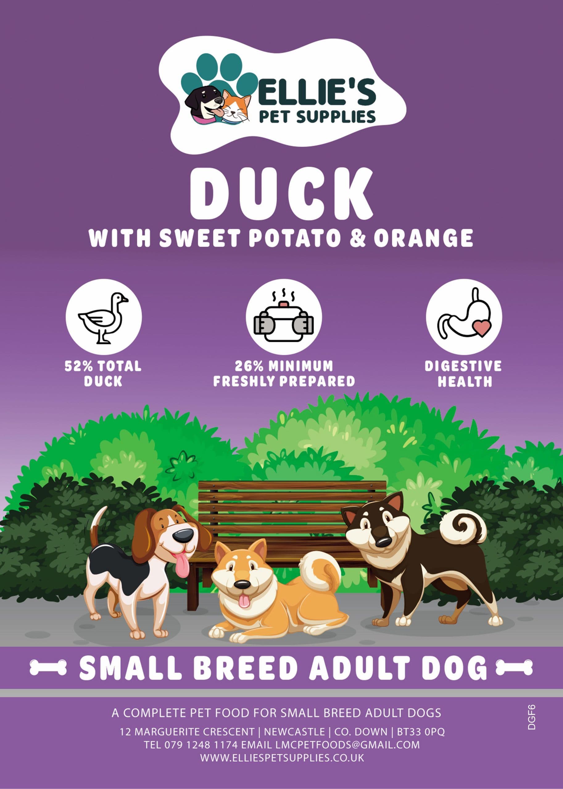 Mega Pet Adult Small Breed Grain Free Duck With Sweet Potato & Orange (Eco/KG)
