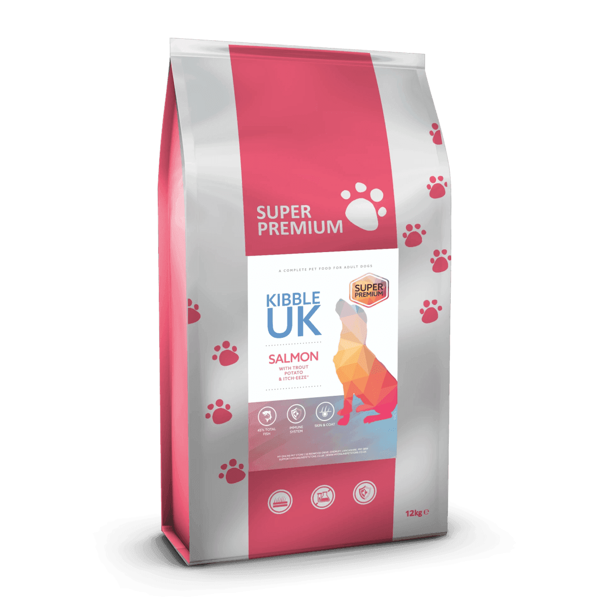 Mega Pet Super Premium Adult Working Dog Salmon With Trout, Potato & Itch Eeze (Eco/KG)