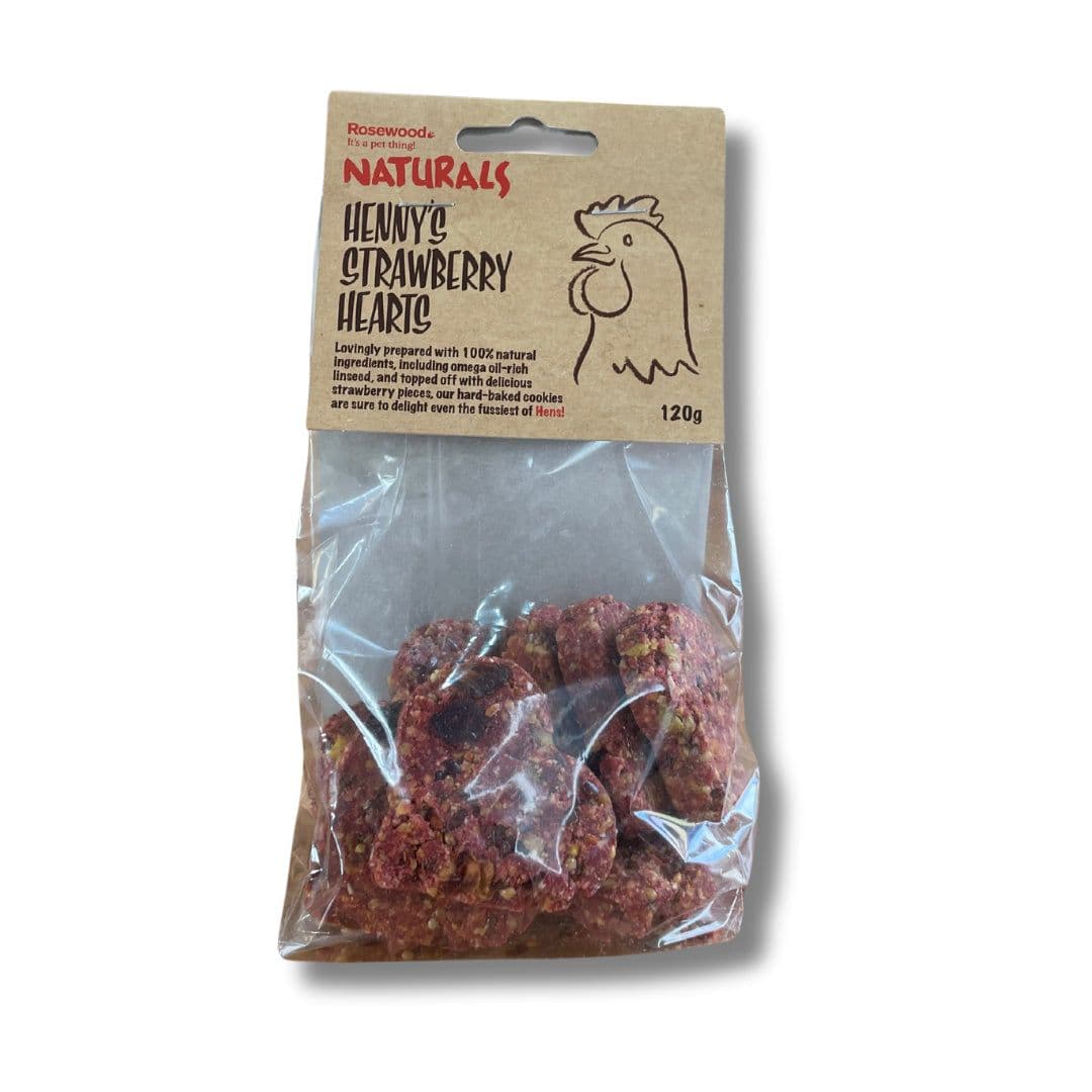 Rosewood Naturals Strawberry Hearts (120g)