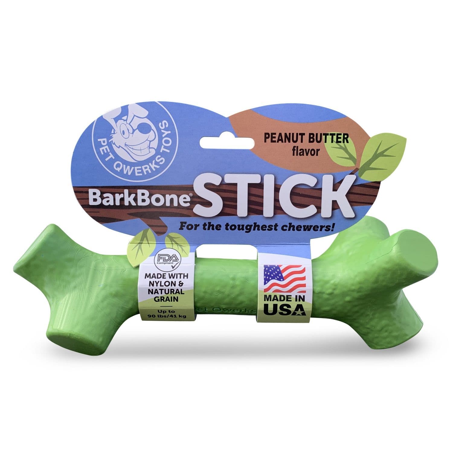 Pet Qwerks BarkBone Nylon Dog Chew Mint Flavour (Medium)