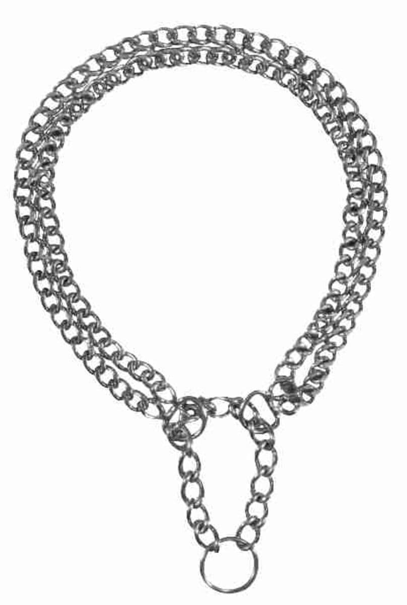 Trixie Stop The Pull Chain Collar Double Row (M/40cm-2mm)