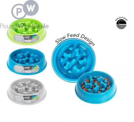 Smart Choice Slow Feeder Pet Bowl (Assorted Colours)
