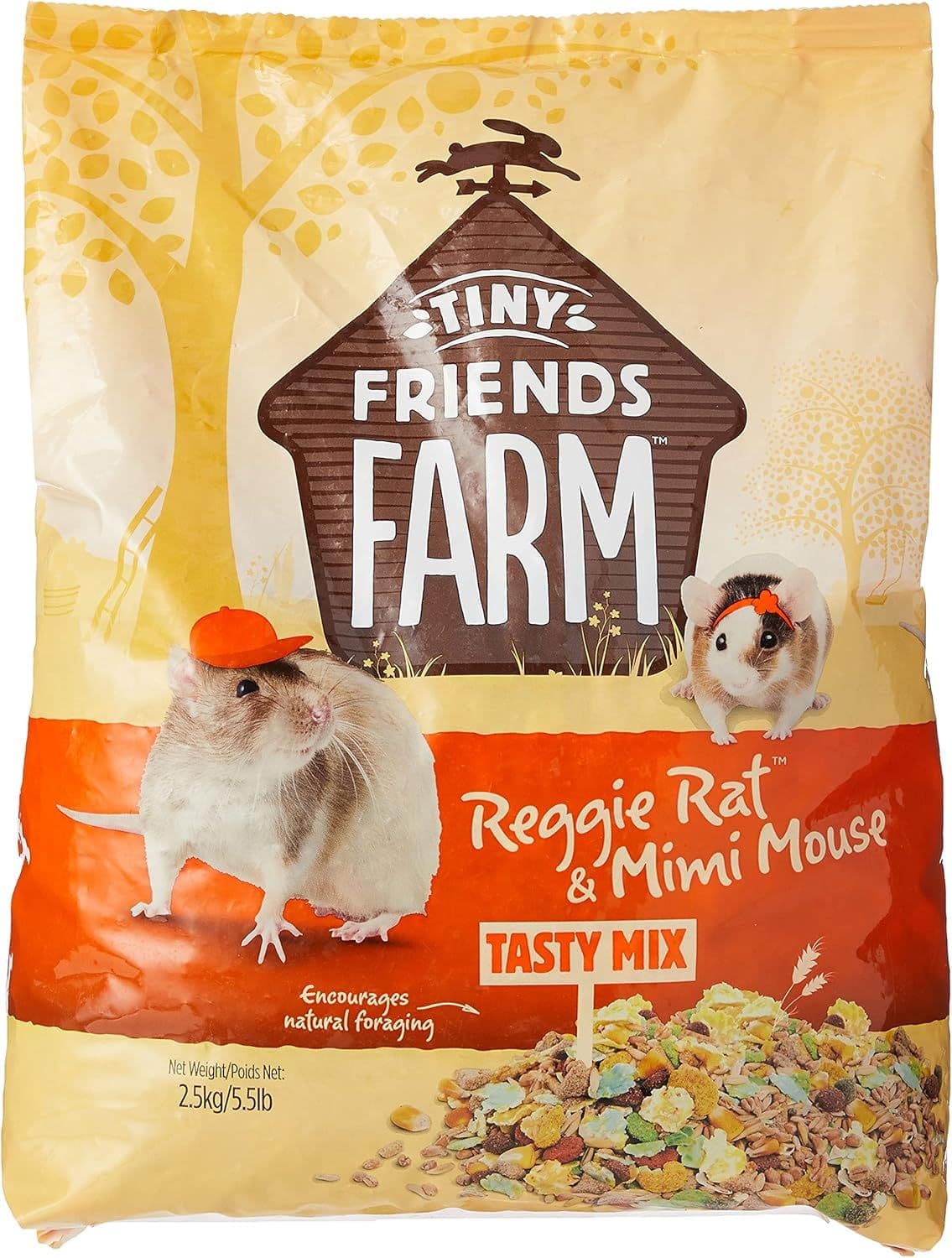 Supreme Tiny Friends Farm Reggie Rat & Mimi Mouse Tasty Mix (Eco/KG)