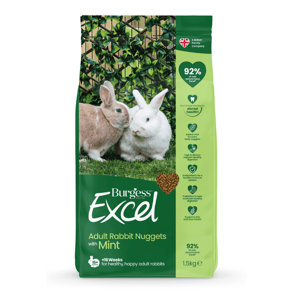 Burgess Excel Adult Rabbit Nuggets with Mint (1.5kg)