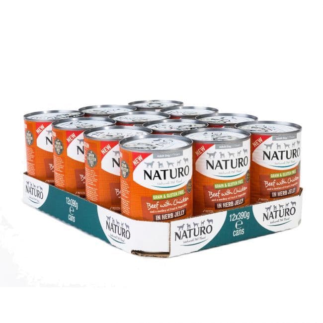 Naturo Adult Dog Salmon With Chicken In Herb Jelly (390g)