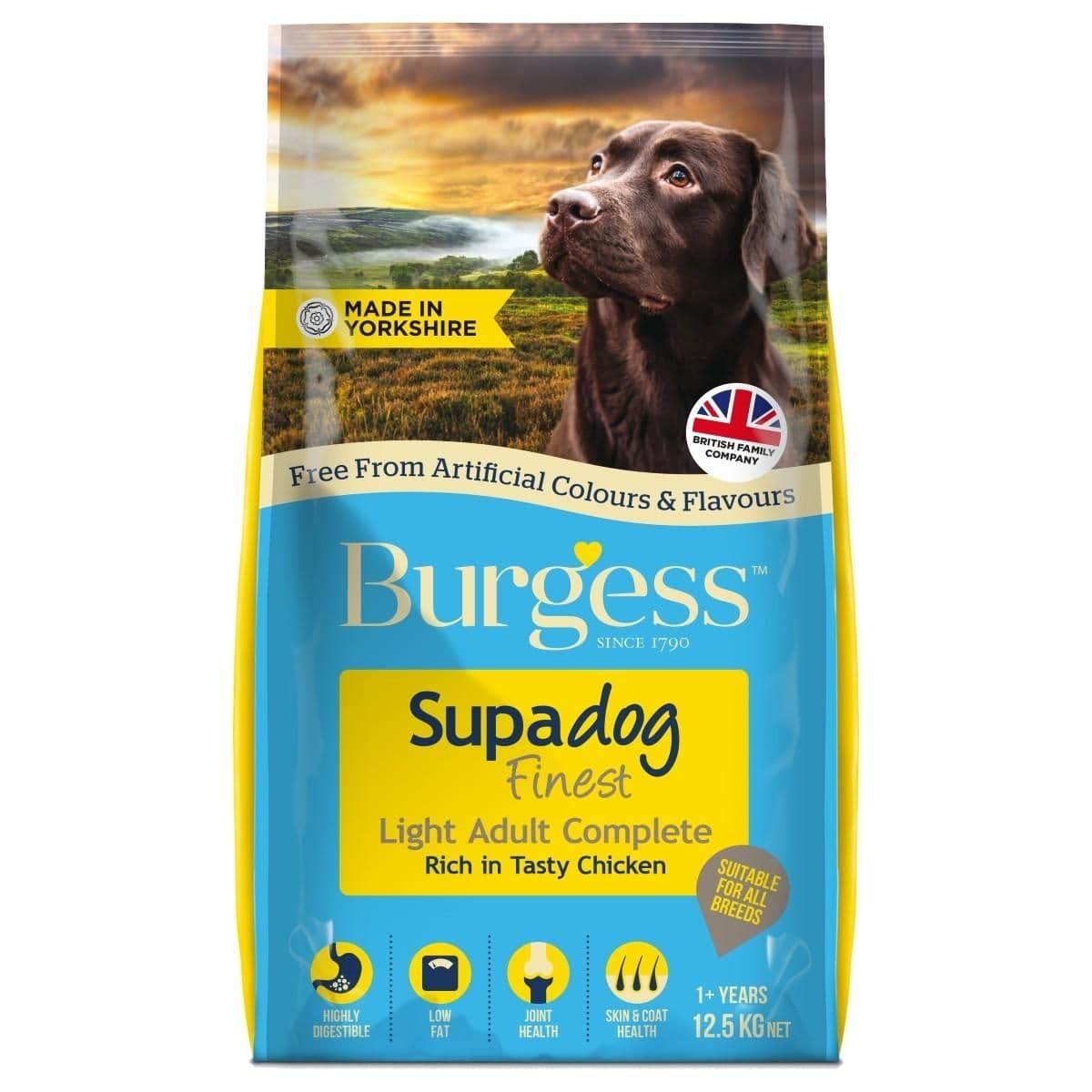 Burgess Supadog Adult Light Complete Chicken (12.5kg)